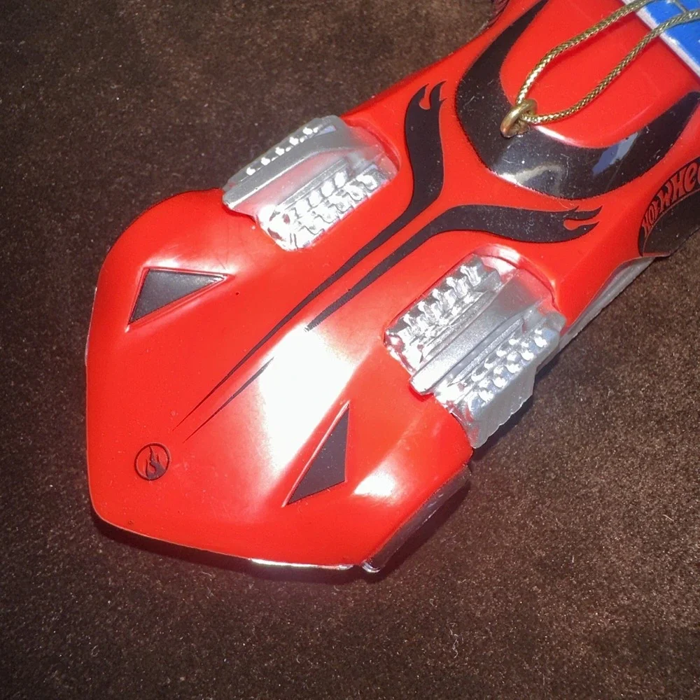 Vintage 2013 Hot Wheels Red Race Car Holiday‎ Christmas Ornament NWT